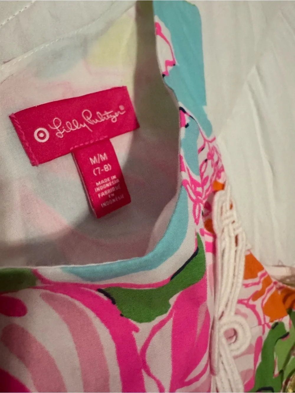 Lilly Pulitzer x Target Sleeveless Shift Dress - Pink Floral, girls Medium (7-8)